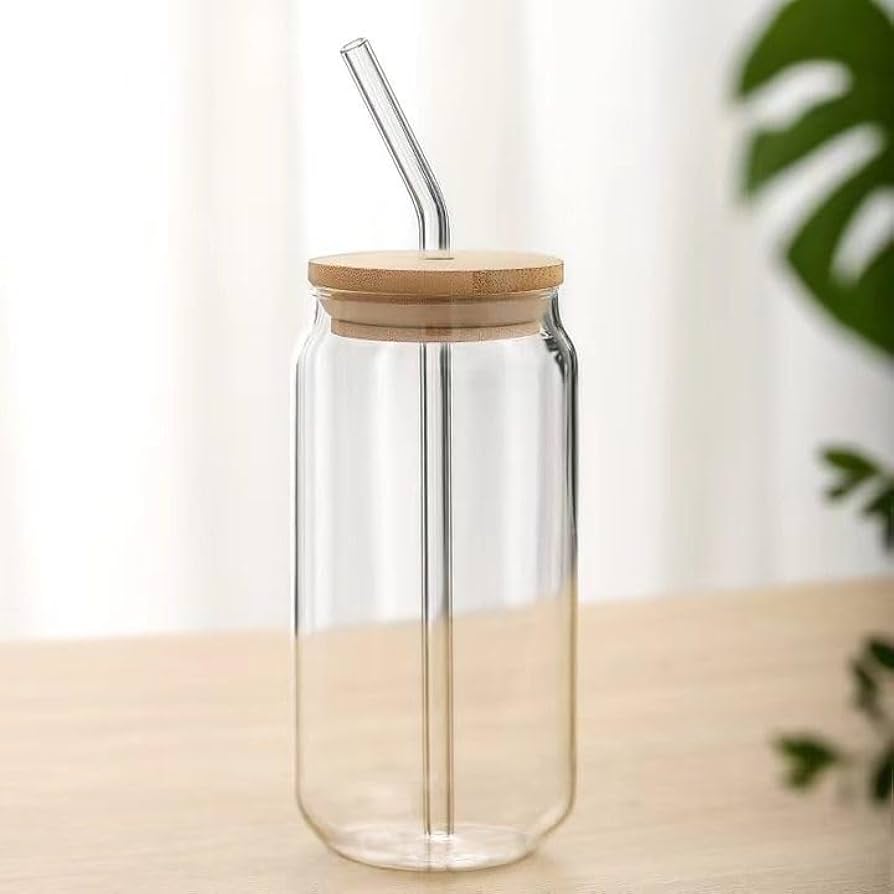 16oz Glass Tumbler(FREE ICE LID)